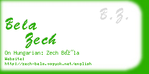 bela zech business card